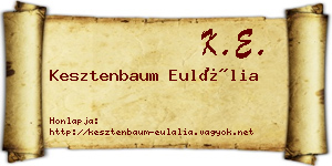 Kesztenbaum Eulália névjegykártya